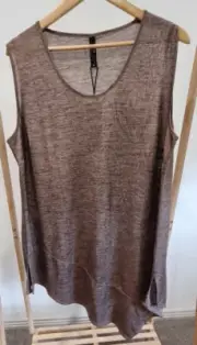 TAKING SHAPE Womens SAHARA sunset Toffee Sleeveless Tank MEDIUM BNWT 18 20