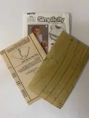 Babies Layette Dress V1 & 2 Uncut simplicity sewing pattern 6870