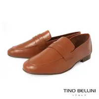 在飛比找momo購物網優惠-【TINO BELLINI 貝里尼】巴西進口牛皮經典平底樂福