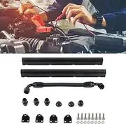 SustVita Billet Aluminum Fuel Rail, High Flow Fuel Rails Kit with 90°‑8AN Port for LS1 LS6