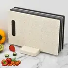 4 Pcs Large Cutting Board Set with Storage Stand-Professional Thick Chopping