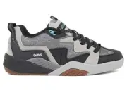 Mens DVS Devious Skate Shoes Charcoal Black Turquoise Suede