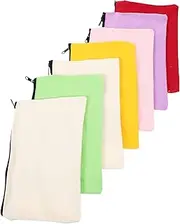 [COHEALI] 6 pcs Canvas Tool Storage Bags Portable Zipper Pouches for Tools Jewelry and Items Durable and Easy to Carry for Daily and Travel Use