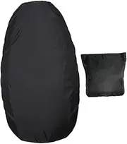 TIDTALEO Protective Motorcycle Cushion Cover Multifunctional Sun Block Bike Cover for Outdoor Use Black Durable UV Resistant with Integrated Storage Bag and Elastic Band Design