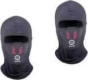 ULTECHNOVO 2 Pcs Face Mask Riding Head Cover Outdoor Head Cover Cycling Head Cover Black