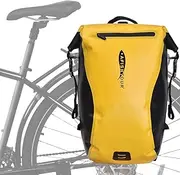 3-in-1 ycle Bag Pannier Bag Reflective Backpack Cycling Rear Rack Bag Yellow&Black One Size