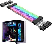 24-Pin RGB Cable Extension - High Power PSU Cable for Motherboard | ATX 4 4 Pin 8 Pin 6 Pin PWM Splitter With Multi Fan Connector