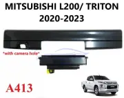 Black tailgate door handle + camera hole Fits Mitsubishi L200 Triton MR 2019-23
