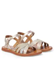 [Pom d'Api] Pom d'Api Plagette Oto metallic leather sandals UK 12 gold