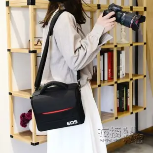佳能相機包單反單肩攝影包EOS800D200D60D70D80D600D男女便攜斜跨相機包 三木優選