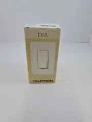 Lutron Diva 3 Way White Dimmer Switch 120V 300W Single Pole DVELV-303P-WH New