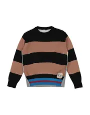 RRP €150 N 21 Kids Pullover Jumper Size 10Y Mohair & Wool Blend Striped Melange