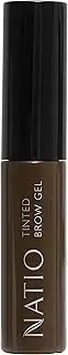 Natio Australia Tinted Brow Gel Dark Brown 8ml - Eyebrow Gel Mascara for Sculpted Fluffy Brows - Cruelty Free