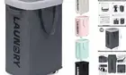 Laundry Basket with Wheels, 75L Collapsible Laundry Hamper, Clothes Hamper