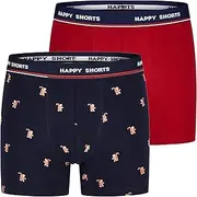 [Happy Shorts] 2 Pants Jersey Trunk Men's Boxer Shorts Gingerbread Man