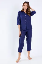 Cotton Silk Classic Crop Pj Set--PAP-21141