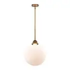 Innovations Beacon 1 Light 14.5" Mini Pendant, BB/Frosted - 288-1S-BB-G201-12