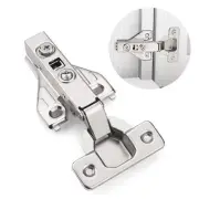 20 Pair Cabinet Door Hinges Soft Closing Full Overlay 20 Pairs Nickel-plated