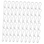 500Pcs Safety Pins 0.8" Metal Bulb Pins Gourd Pin Clothing Tag Pins Silver
