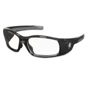 Crews Swagger Safety Glasses Black Frame Clear Lens SR110