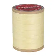 Flat Waxed Thread for Leather Sewing, 208 Yards / 190m, 100D, Apricot