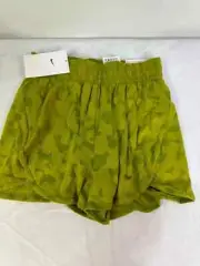 Nike Dri-FIT Breezy Big Girls High Waist Training Gym Shorts Green Size XS New