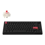 Keychron Q1 Max QMK/VIA Wireless RGB Custom Mechanical Carbon Black Keyboard Side Printed Keycaps - Red Switch [KBKCQ1MM1S]
