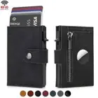 AirTag Wallet Smart Slim Minimalist Pop Up Carbon RFID Blocking Card Holder Mens