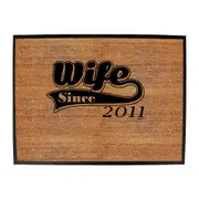 Wife Since 2011 - Funny Novelty Doormat Man Cave Floor mat