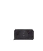 Wrap zipper FF logo wallet One size Black