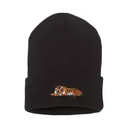 Wildlife Tiger embroidered beanie hat, custom beanie hat
