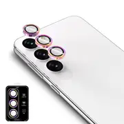 ZUSLAB Lens Protector for Galaxy S23 FE Camera Screen Protector Tempered Glass Individual Metal Ring Lens for Samsung S23FE (2023) - Iridecent