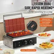10PCS Commercial Rectangle Waffle Baker Machine 1500W
