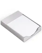 Bey-Berk Kelly Silver Memo Pad