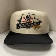 NY Yankees-WS Champs, Vtg New Era Adj Hat, Marked Seconds Minor Stains,3/11/24 K