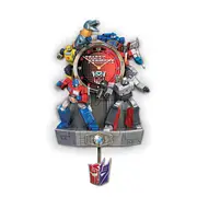 Transformers Sculptural Autobots Vs. Decepticons Wall Clock