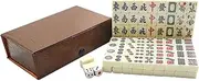 Abaodam Portable Mahjong for Travel Set with Racks Perfect for Parties or Home