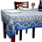 Hand Block Print Floral Tablecloth Square Tables Cotton Table Linen Beach Sheet