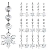 Catzon 30 Pcs Acrylic Crystal Hanging Ornaments for Christmas & Wedding-Snowflake