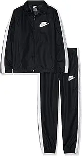 [Nike] Men's NSW WVN TRK Tracksuit, Black/University red/White/(White)