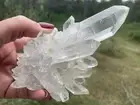 Zambian Clear Quartz Crystal cluster 1.04lbs 5.03"