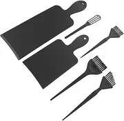 BIUDECO Hair Tint Brush Kit 6pcs Plastic Hair Coloring Tools Salon Grade No Root Safe for Scalp Home Dyeing Kit
