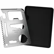 NEW Credit Card Multi Tool Camping Emergency Knife Bottle Opener Saw AU Stock