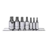 Genius Tools 7 Piece 1/4" & 3/8" Dr. Triple Square Bit Socket Set - BS-2307TS