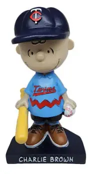 Charlie Brown Minnesota Twins Peanuts Bobblehead MLB Baseball