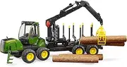 Bruder John Deere 1:16 Scale 1210E Forwarder Crane Toy Vehicle - Green - Forestry - 3+ Years - Unisex - 25.79 x 7.87 x 10.04 Inches - 4 Count