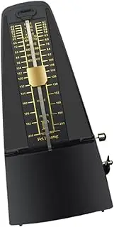 Oshhni Metronome Track Tempo and Beat Easy Readable Musical Accessory Loud Sound Universal for Cello Saxophone Guitar Drums Ukulele, black