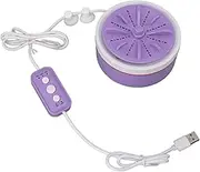 XIASABA Mini Turbo Washing Machine Timed Adjustable Multifunction USB Powered Portable Turbo Washer Ideal for Small Clothes Fruit And Dish Washing In Vibrant Purple (Violet)