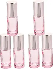 Healeved 6pcs Glass Essential Oil Roller Bottles Refillable Perfume Sub Bottles with Smooth Roller Balls Durable UV Protection for Safe Storage of Oils and Cosmetics