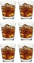 Toyo Sasaki Glass Rock Glass, Premiere Bar Style On The Rock, 9.1 fl oz (270 ml), Set of 6, Made in Japan, Shochu Glass, Whiskey Glass, Glass, Cup, Commercial Glass LS156-09